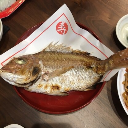 お食い初め用に♪綺麗に美味しく焼けました(*^^*)